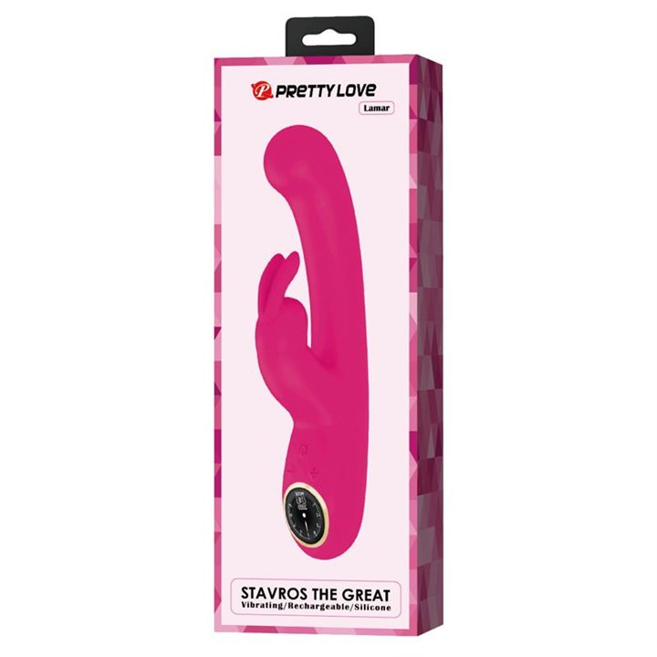 Lamar Vibrator G-Spot Rabbit Pink - BW-500004-LED-1 - Teknashop Ltd