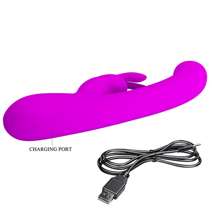 Lamar Vibrator G-Spot Rabbit Violet - BW-500004-LED - Teknashop Ltd