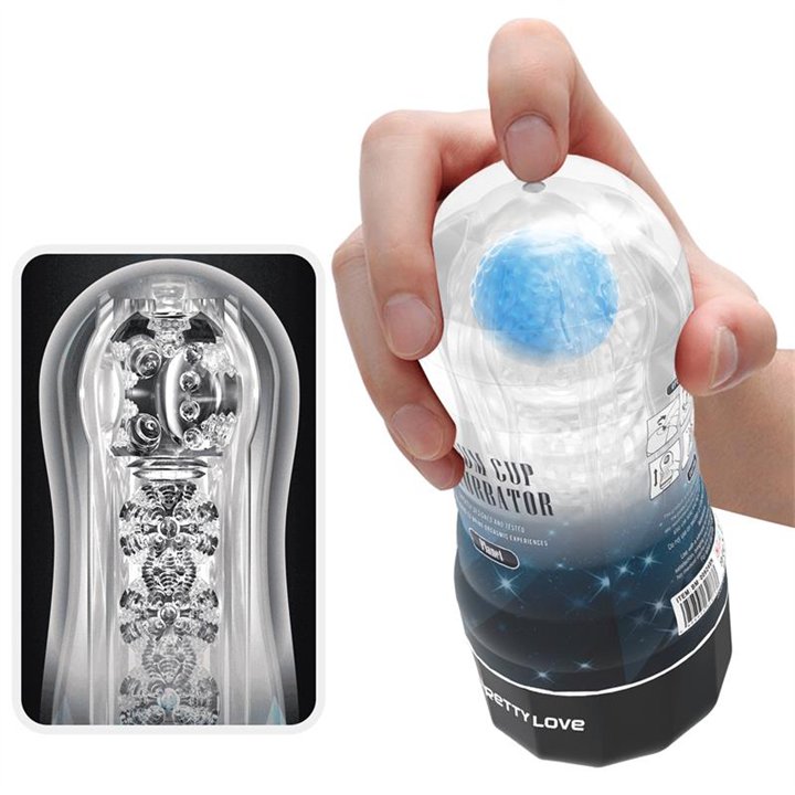 Planet Ball-Rolling Masturbator Cup Blue - BM-009249N - Teknashop Ltd