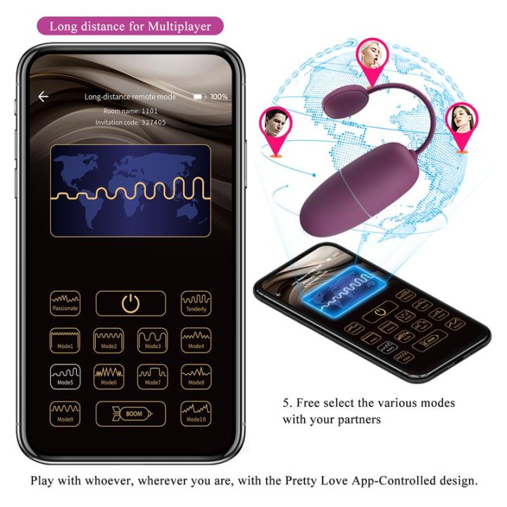 Nymph Vibrating Egg with App - BI-014895HP-1 - Teknashop Ltd