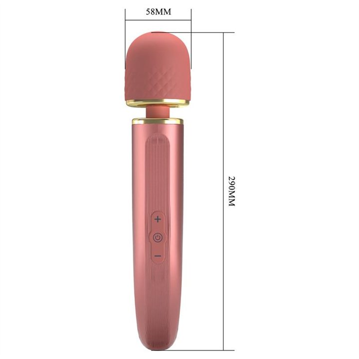 Vibrating Wand USB Silicone Pink - BI-014808-1 - Teknashop Ltd