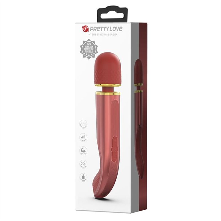 Vibrating Wand USB Silicone Pink - BI-014808-1 - Teknashop Ltd