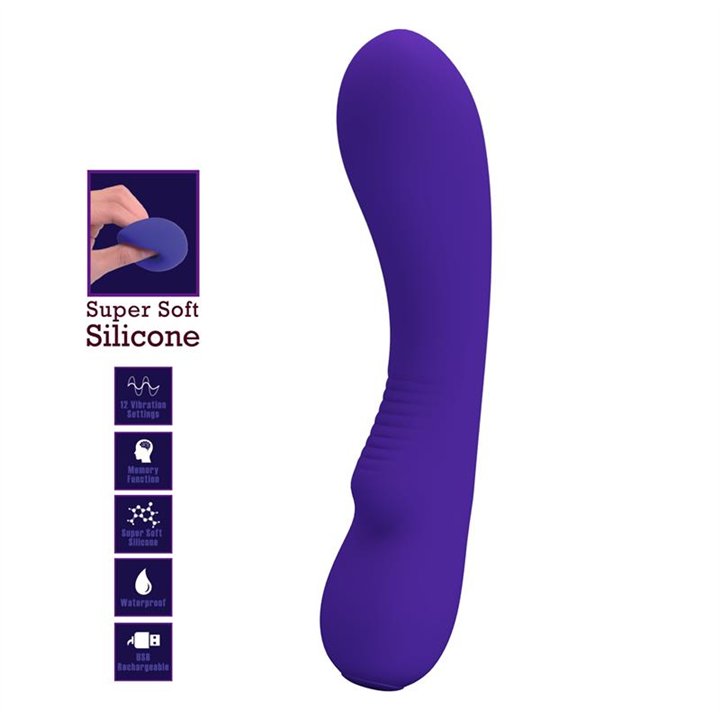 Prescott Vibrator USB Silicone Lilac - BI-014667-3 - Teknashop Ltd