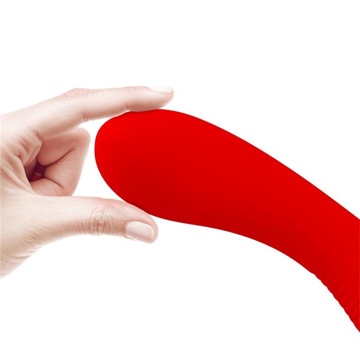 Prescott Vibrator USB Silicone Red - BI-014667-2 - Teknashop Ltd