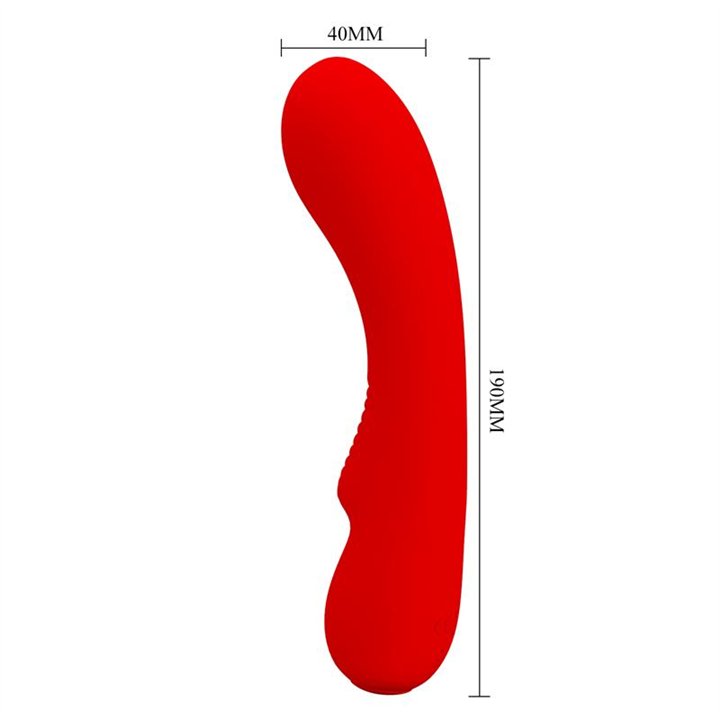 Prescott Vibrator USB Silicone Red - BI-014667-2 - Teknashop Ltd