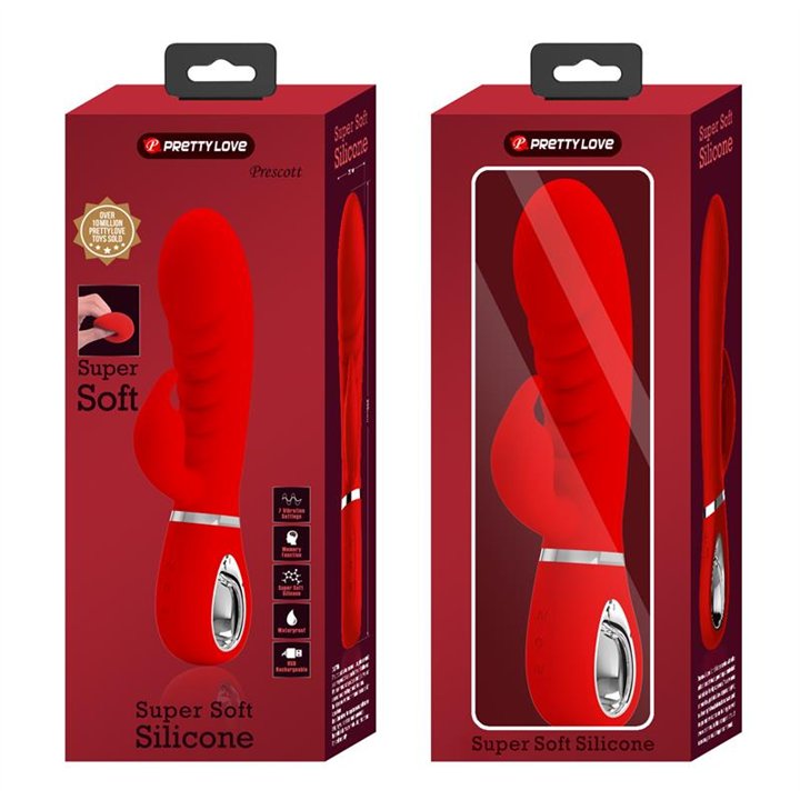 Prescott G-Spot Vibrator Red - BI-014635-2 - Teknashop Ltd
