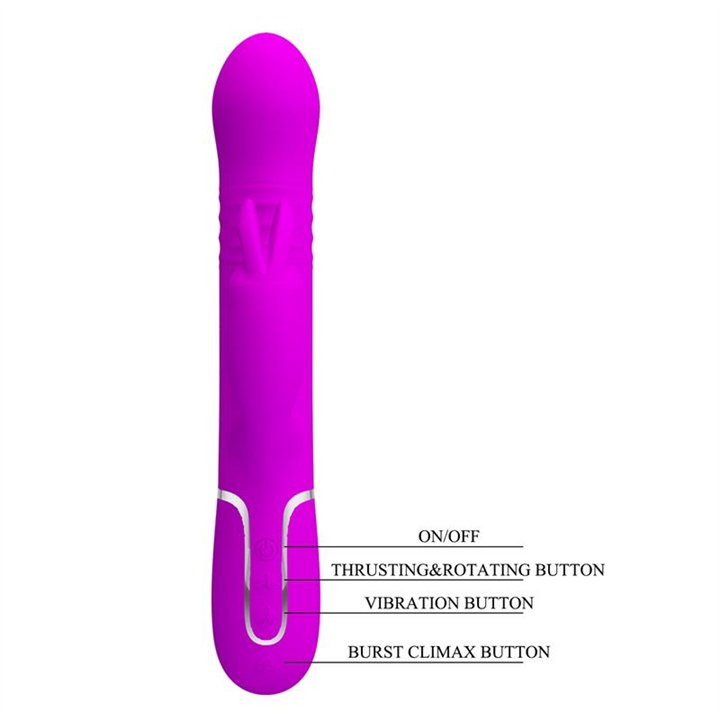 Coale Thrusting and Rotating Rabbit Vibrator USB - BW-500013 - Teknashop Ltd