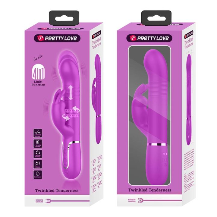 Coale Thrusting and Rotating Rabbit Vibrator USB - BW-500013 - Teknashop Ltd