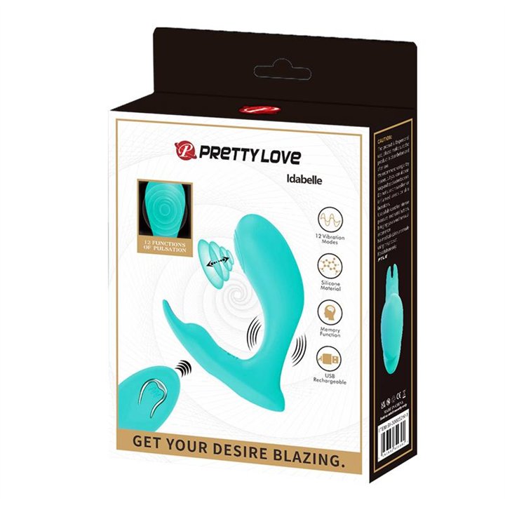 Idabelle Stimulator with Vibration and Pulsation Remote Control - BI-300052W-1 - Teknashop Ltd