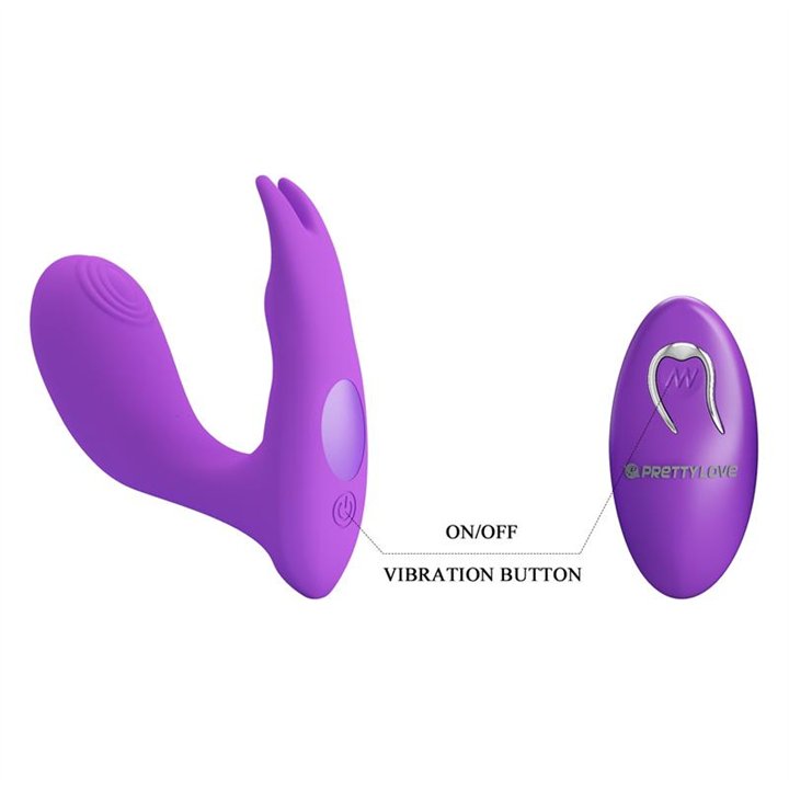 Idabelle Stimulator with Vibration and Pulsation Remote Control - BI-300052W - Teknashop Ltd