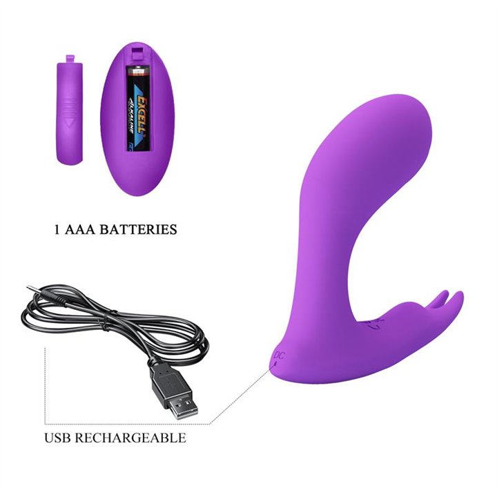 Idabelle Stimulator with Vibration and Pulsation Remote Control - BI-300052W - Teknashop Ltd