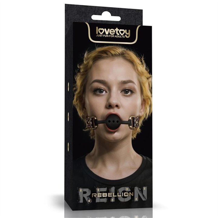 Rebellion Reign Breathable Silicone Ball Gag - LO-LV761203 - Teknashop Ltd