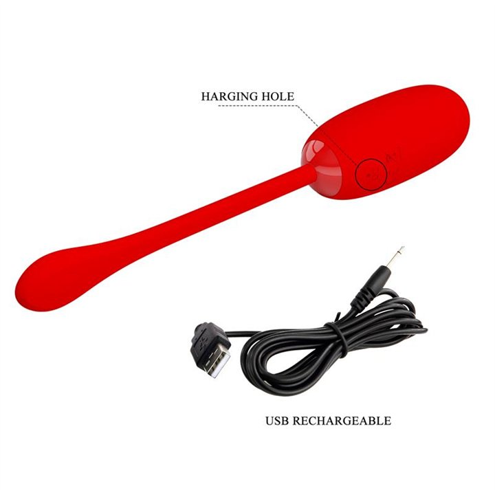 Julius Vibrating Egg Red - BI-014653-2 - Teknashop Ltd