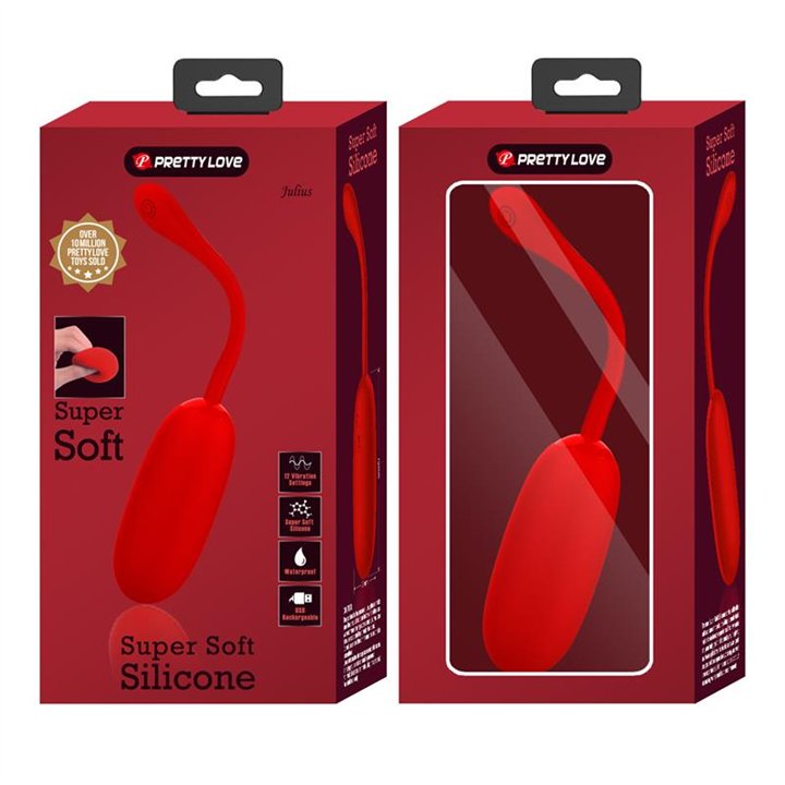 Julius Vibrating Egg Red - BI-014653-2 - Teknashop Ltd