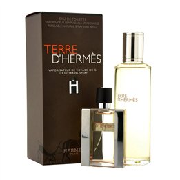 Set Hermes: Terre d'Hermes, Eau De Toilette, For Men, Refill, 125 ml + Terre d'Hermes, Eau De Toilette, For Men, Refillable, 30 