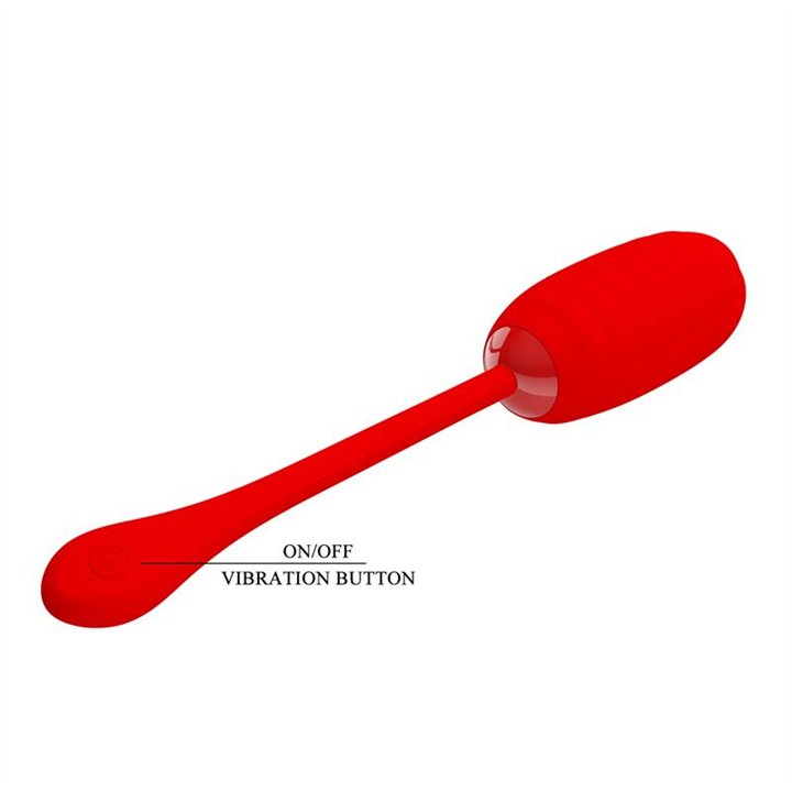 Kirk Vibrating Egg Red - BI-014654-2 - Teknashop Ltd