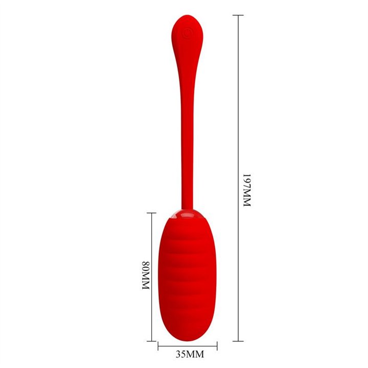 Kirk Vibrating Egg Red - BI-014654-2 - Teknashop Ltd