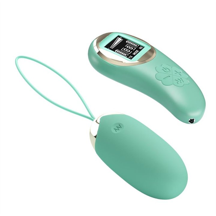 Mina Vibrating Egg with Digital Screen remote control green - BI-014362W-LED-1 - Teknashop Ltd