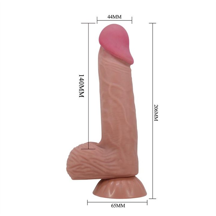 Lisle Sliding Skin Realistic Dildo 20.6 cm - BW-008106NRG-1 - Teknashop Ltd
