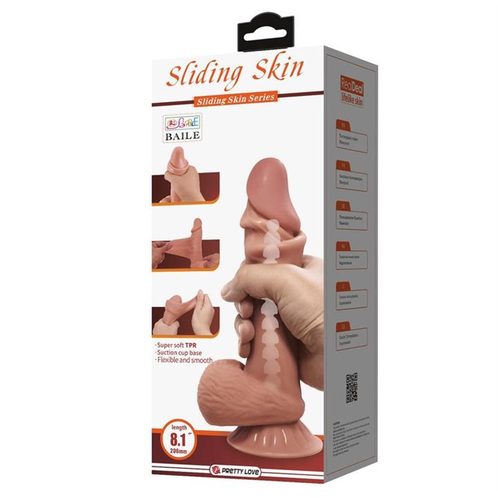 Sliding Skin Realistic Dildo 21.8 cm - BW-008105NRG-1 - Teknashop Ltd