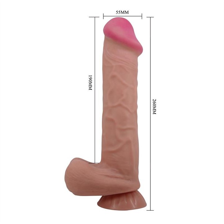 Sliding Skin Realistic Dildo 26 cm - BW-008103NRG-1 - Teknashop Ltd