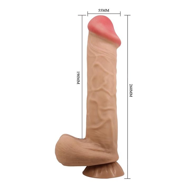 Mendel Sliding Skin Realistic Dildo 26 cm - BW-008103NRG - Teknashop Ltd