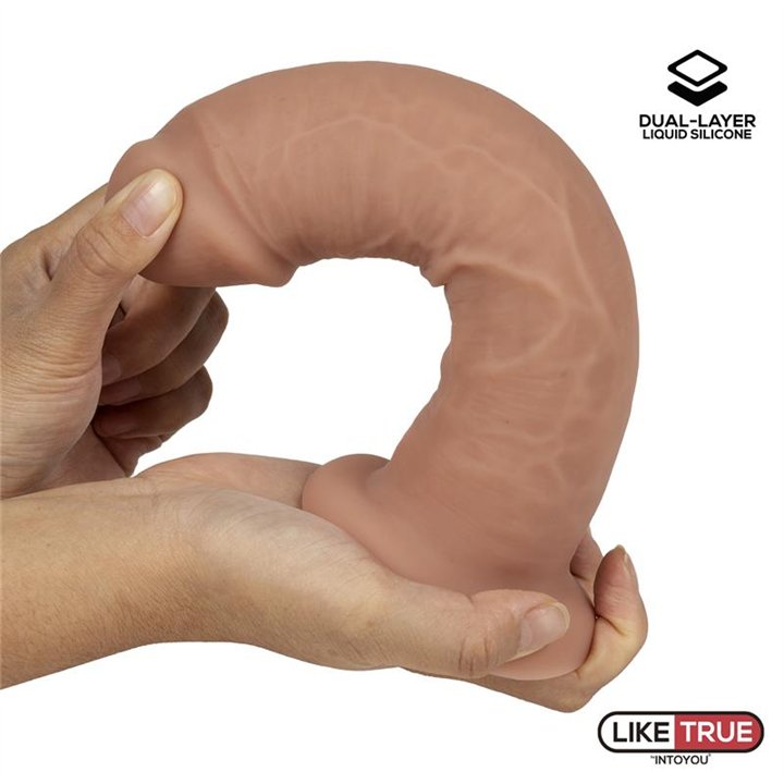 Realistic Dildo Liquid Silicone Dual Layer 8.25 - LT-456 - Teknashop Ltd