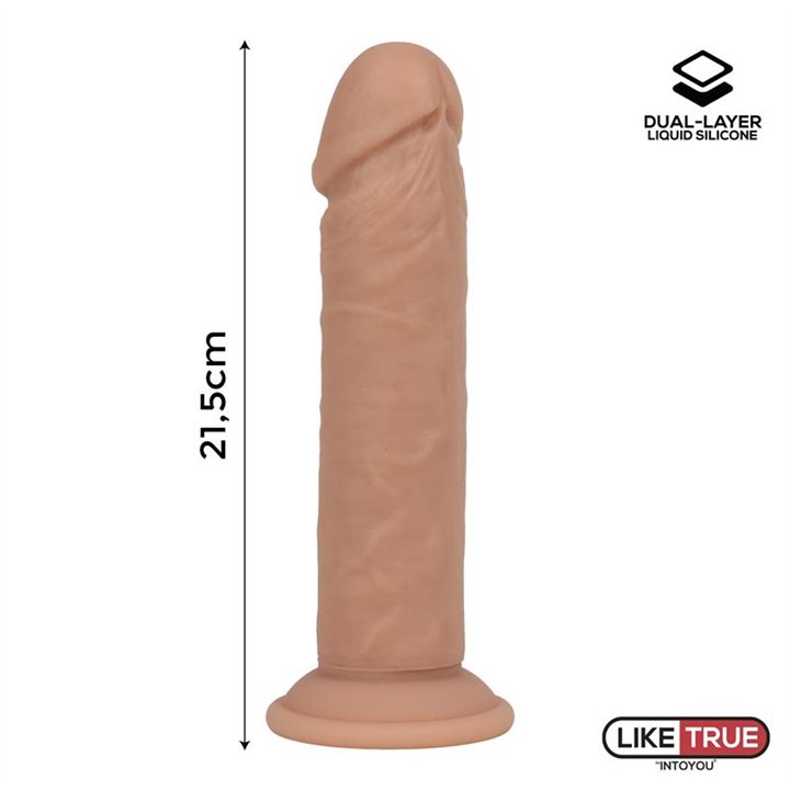 Dual Layer Dildo 8.5 Flesh - LT-455 - Teknashop Ltd