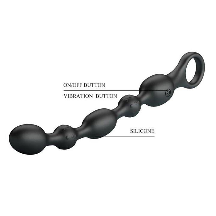 Anal Beads with Vibration - BI-040142 - Teknashop Ltd