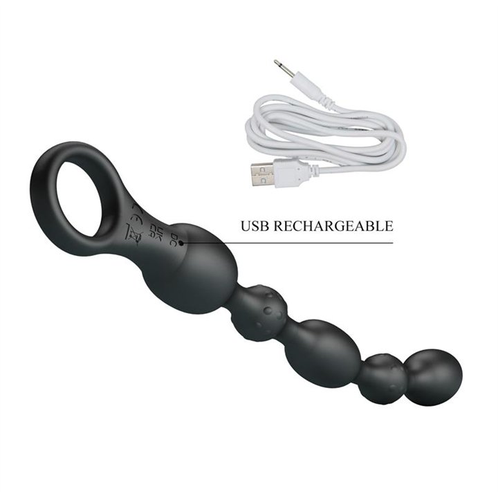 Anal Beads with Vibration - BI-040142 - Teknashop Ltd