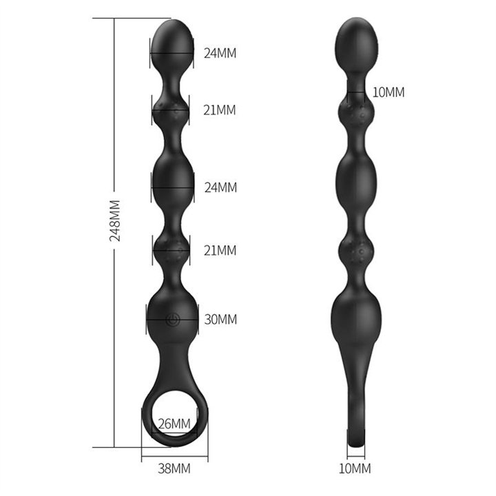 Anal Beads with Vibration - BI-040142 - Teknashop Ltd