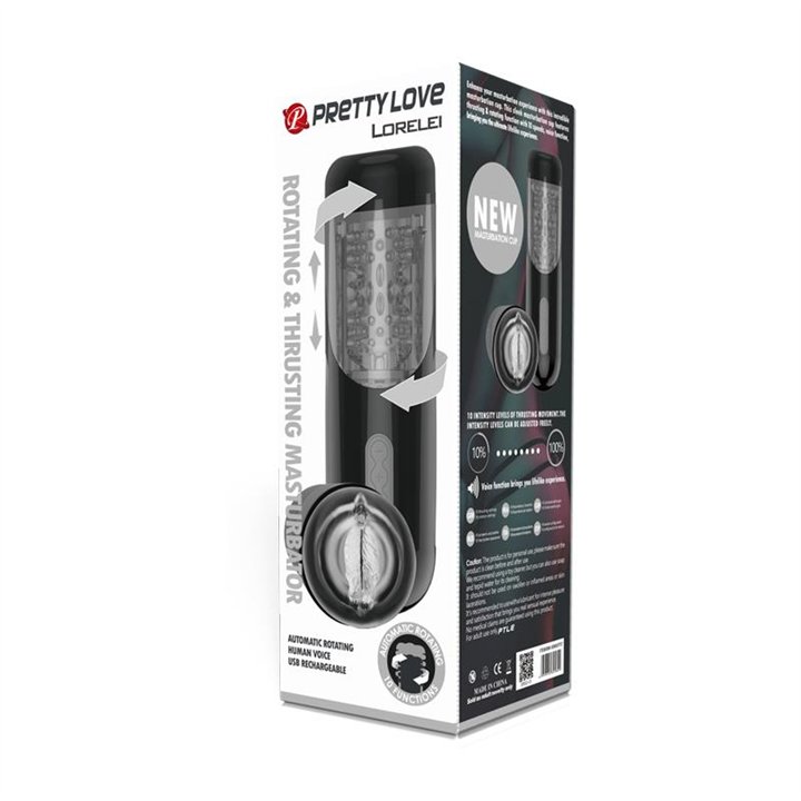 Lorelei Rotating and Thrusting Masturbator with Sex Talk - BM-00900T57 - Teknashop Ltd