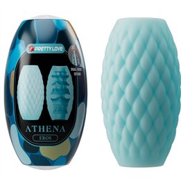 PRETTY LOVE - ATHENA EROS SILICONE MALE MASTURBATOR SKY BLUE - D-242722 - Teknashop Ltd