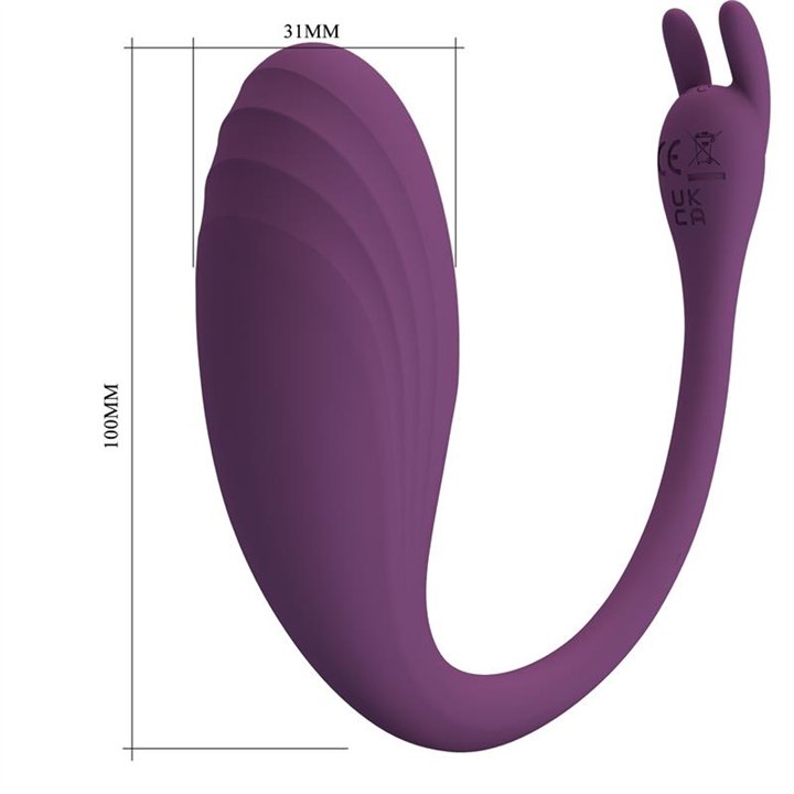 Catalina Vibrating Egg with APP Purple - BI-014935HP-1 - Teknashop Ltd