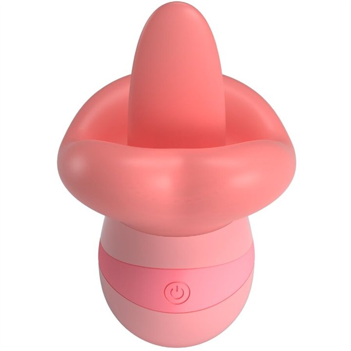 PRETTY LOVE - KYLEE TONGUE CLITORIS STIMULATOR 10 VIBRATIONS NUDE PINK - D-242720 - Teknashop Ltd