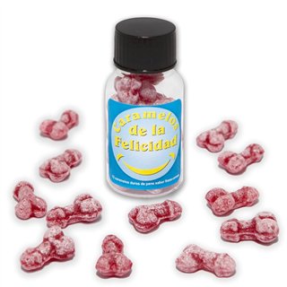 Jar of 12 units Penis Strawberry and Cherry Flavor Sweets - 8412345050015 - Teknashop Ltd