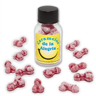 Jar of 12 Candies Penis Shape Fruit Flavor - 8412345050046 - Teknashop Ltd