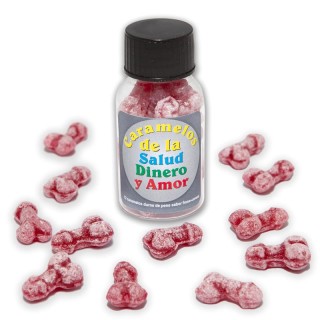 Jar of 12 Candies Penis Shape Fruit Flavor - 8412345050107 - Teknashop Ltd