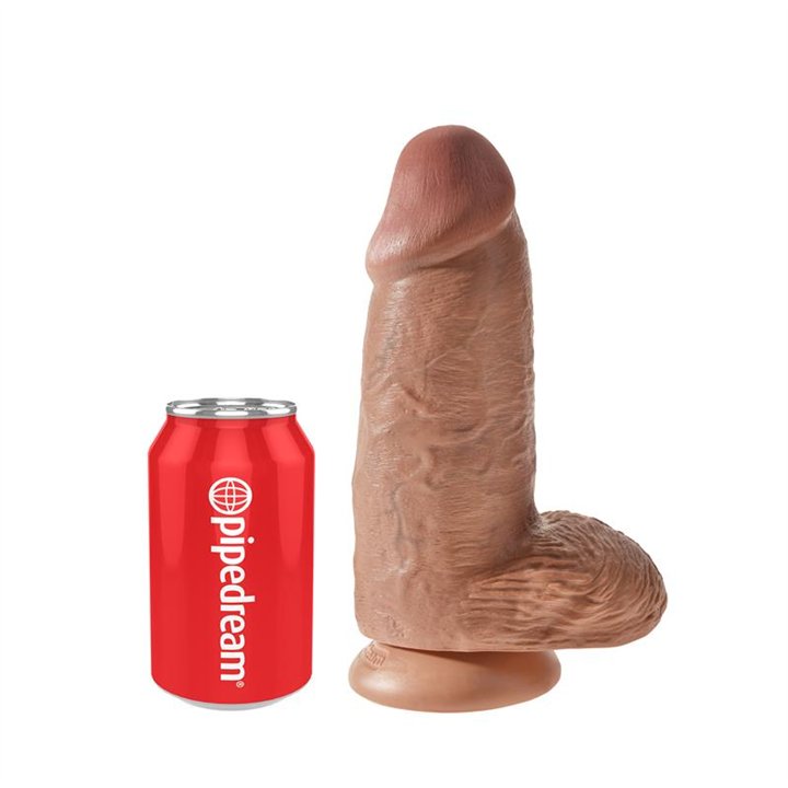 Dildo with Balls Chubby 9 Tan - PD-5532-22 - Teknashop Ltd