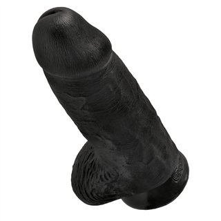 Dildo with Balls Chubby 9 Black - PD-5532-23 - Teknashop Ltd