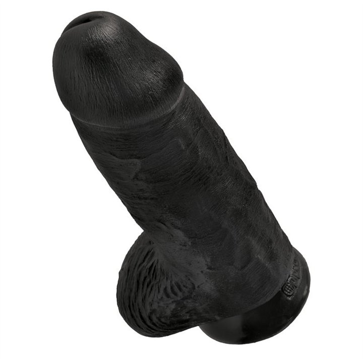 Dildo with Balls Chubby 9 Black - PD-5532-23 - Teknashop Ltd