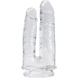 ALIVE - IMPERIUM DOUBLE REALISTIC PENIS TRANSPARENT 12/14 CM - D-237151 - Teknashop Ltd