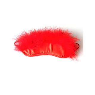 Secret Play Red Marabou Blindfold - F6168R - Teknashop Ltd