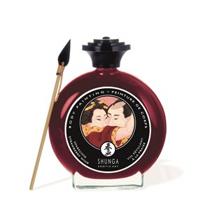 Shunga Kisable Body Paint Strawberry Wine Flavor - S9070027 - Teknashop Ltd