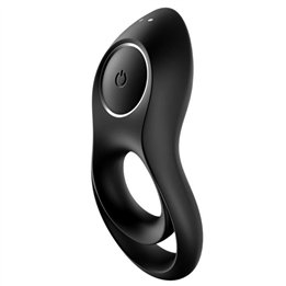 SATISFYER - LEGENDARY DUO RING VIBRATOR BLACK - D-230150 - Teknashop Ltd