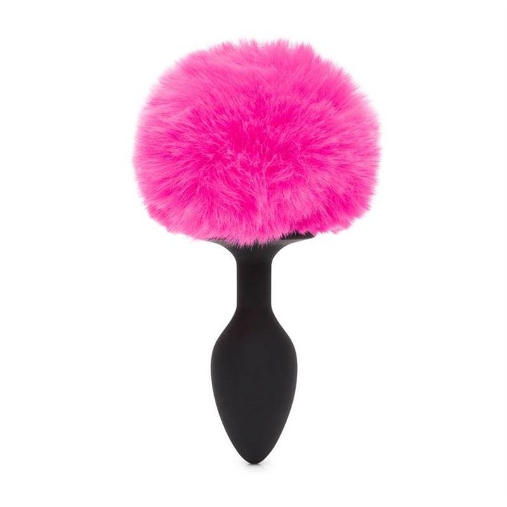 Butt Plug with Pink Fur Tail Small - HR-80243 - Teknashop Ltd