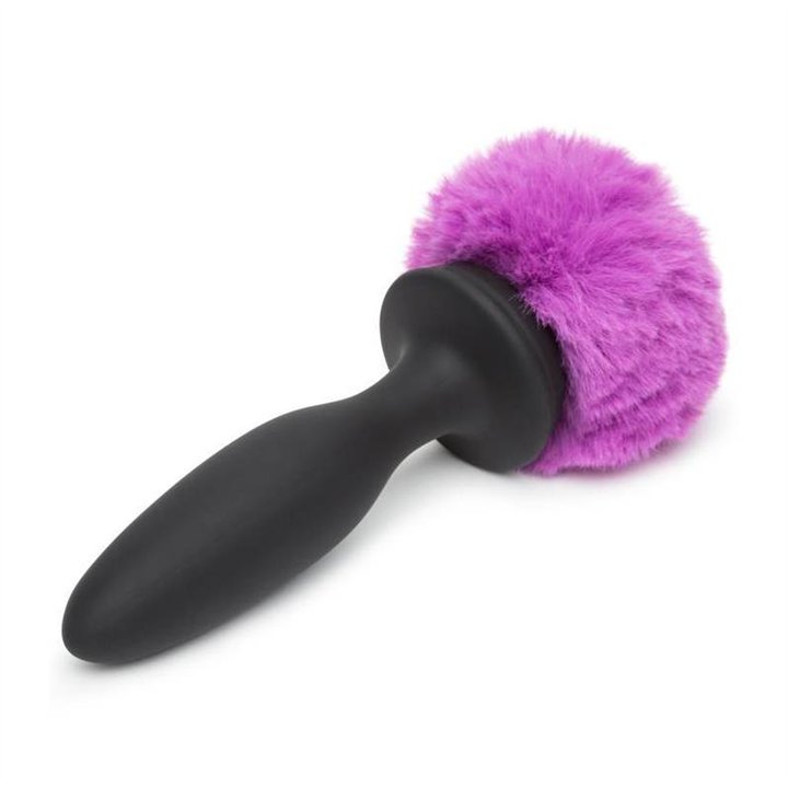 Anal Plug with Vibration and Double Base Purple Large - HR-80251 - Teknashop Ltd