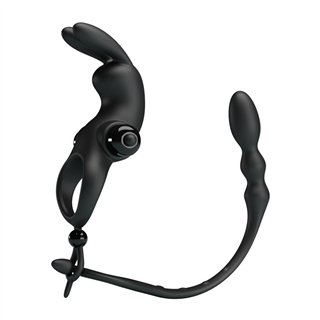 Vibrating Ring with Desmontable Anal Chain - BI-210213 - Teknashop Ltd