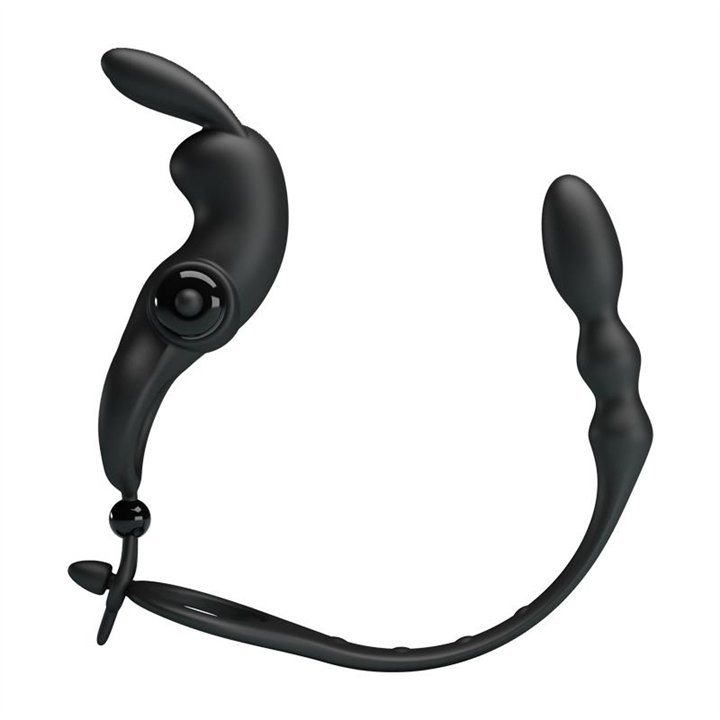 Vibrating Ring with Desmontable Anal Chain - BI-210213 - Teknashop Ltd