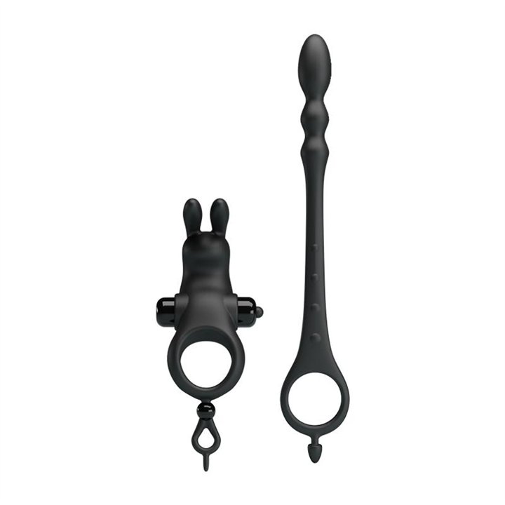 Vibrating Ring with Desmontable Anal Chain - BI-210213 - Teknashop Ltd
